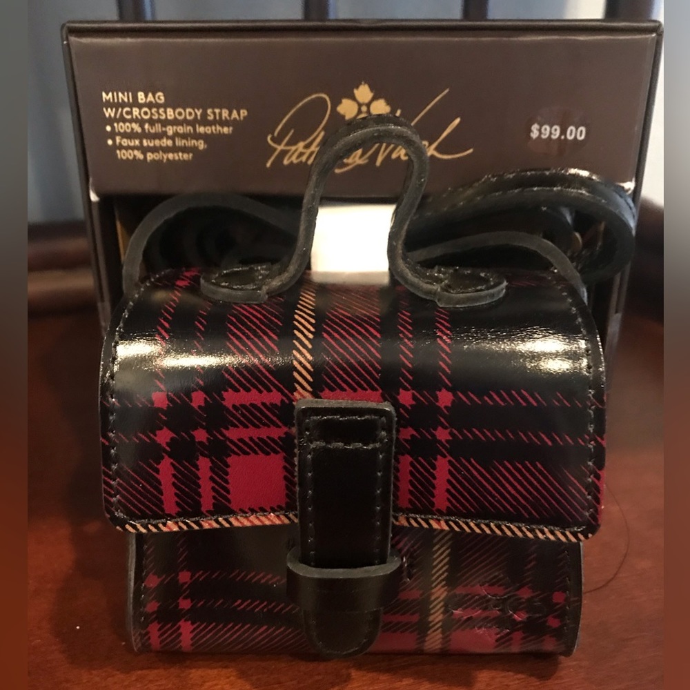 Patricia Nash TARTAN PLAID Mini Bag With Crossbody Strap